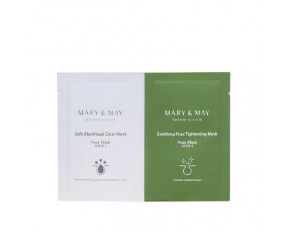 Очищающая маска для носа от черных точек Mary&May Daily Safe Black Head Clear Nose Mask