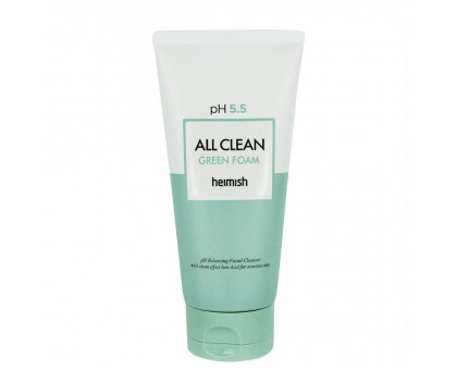 Слабокислотный гель для умывания для чувствительной кожи Heimish pH 5.5 All Clean Green Foam, 150 мл