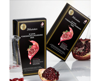 Тканевая маска с экстрактом граната JMsolution Be Nature Pomegranate & Nourishing Mask