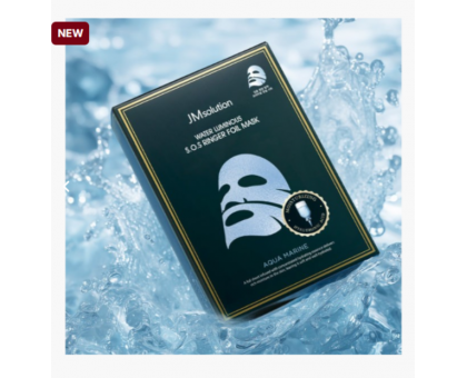 Маска увлажняющая тканевая фольгированная JMsolution Water Luminous S.O.S Ringer Foil Mask Aquamarine