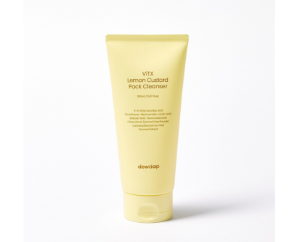 Осветляющая маска-пенка для умывания с экстрактом лимона dewdap ViTX Lemon Custard Pack Cleanser, 150 мл