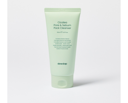 Маска-пенка для умывания с экстрактом центеллы dewdap Cicatea Pore & Sebum Pack Cleanser, 150 мл