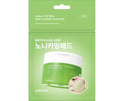 Тонер-пэды успокаивающие с экстрактом нони | Celimax The Real Noni Calming Glow Pad 35ml 10pads