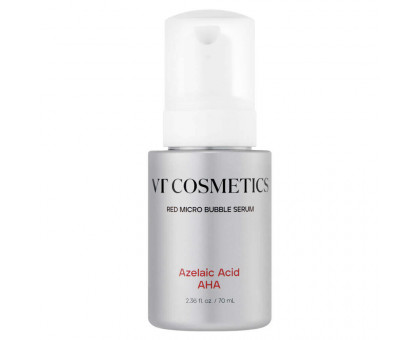 Пузырьковая сыворотка с азелаиновой кислотой VT Cosmetics Az AHA Red Micro Bubble Serum, 70 мл