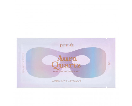 Маска-патчи против отёков Petitfee Aura Quartz Hydrogel Eye Zone Mask Iridescent Lavender