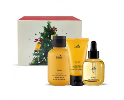 Парфюмированный набор для волос Perfumed Hair Hinoki (шампунь 100мл + бальзам 50мл + масло 30мл)