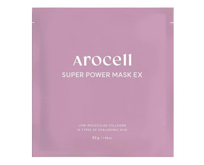 Концентрированная  ампульная маска с  низкомолекулярным коллагеном AROCELL  Super  Power Mask EX