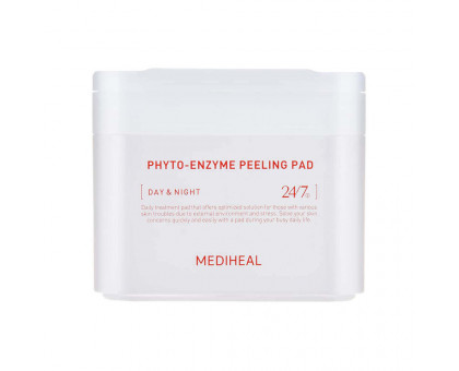 Очищающие пилинг-пэды с энзимами и LHA Mediheal Phyto-Enzyme Peeling Pad, 90 шт