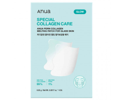 Тающие патчи для лица с ПДРН Anua PDRN Collagen Melting Patch For Glass Skin