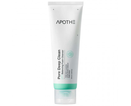 Слабокислотная пенка для глубокого очищения пор APOTHE Pore Deep Clean pH Balancing Foam Cleanser, 120 мл