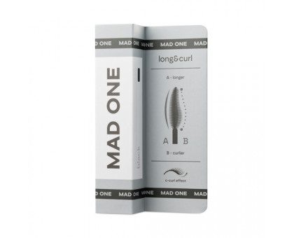 Тушь для ресниц двусторонняя с карнаубским воском чёрная MAD ONE Double-Ended Mascara