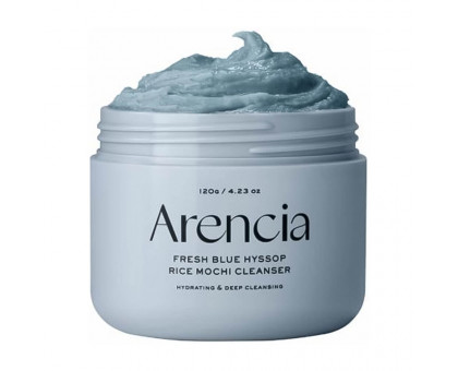 Очищающее средство с глиной и экстрактом иссопа Arencia Fresh Blue Hyssop Rice Mochi Cleanser