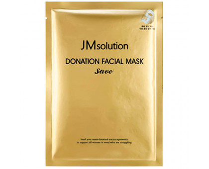 Укрепляющая тканевая маска с пептидами JMsolution Donation Facial Mask Save