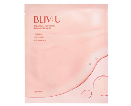 Коллагеновая гидрогелевая маска с пептидами BLIV:U Collagen Bouncing Firming Gel Mask