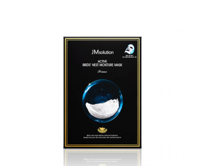 Ультратонкая тканевая маска с ласточкиным гнездом JMsolution Active Bird's Nest Moisture Mask Prime