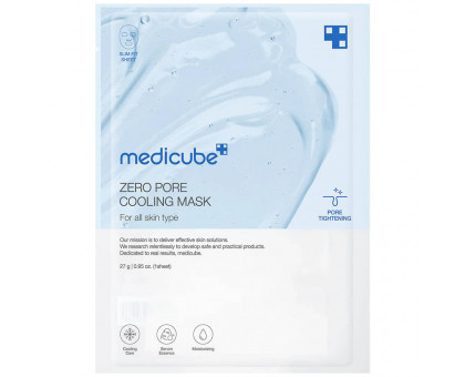 Охлаждающая тканевая маска для сужения пор medicube Zero Pore Cooling Mask