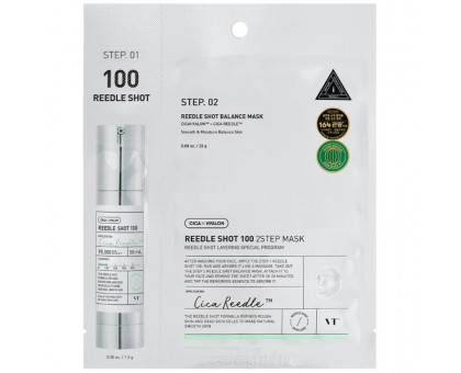 Двухфазная маска с микроиглами VT Cosmetics Reedle Shot 100 2 Step Mask