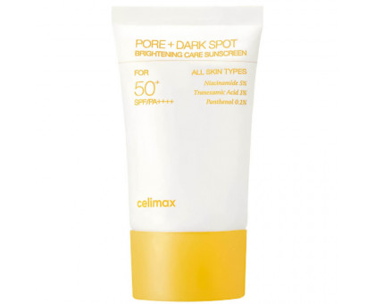 Осветляющий солнцезащитный крем Celimax Pore+Dark Spot Brightening Care Sunscreen SPF50+ PA++++, 50 мл