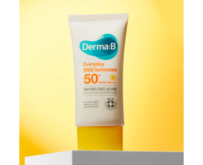 Мягкий солнцезащитный крем  Derma:B Everyday Mild Sunscreen SPF50+ PA++++, 50 мл