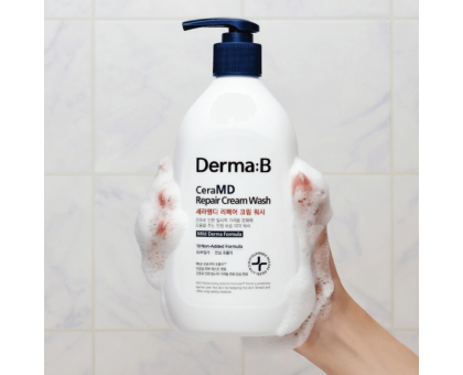 Липосомный крем-гель для душа с ламеллярной эмульсией Derma:B CeraMD Repair Cream Wash, 400 мл