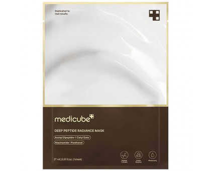 Тканевая маска с пептидами для сияния кожи medicube Deep Peptide Radiance Mask