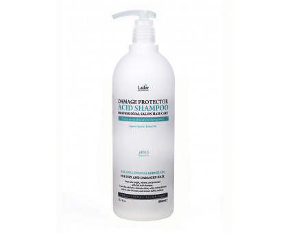 Защитный шампунь для поврежденных волос Lador Damaged Protector Acid Shampoo, 900 мл